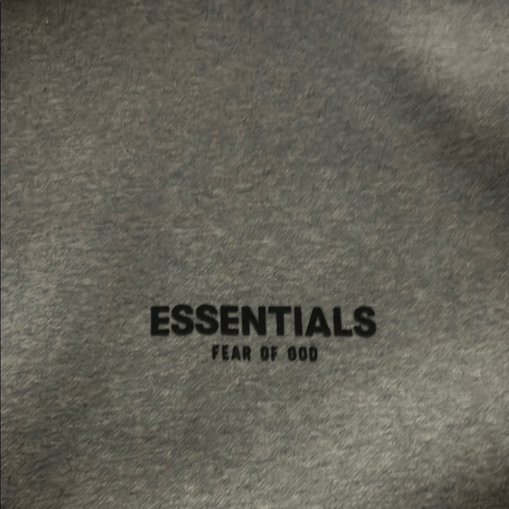 Fear of God Essentials Men's Gray Logo Sweater